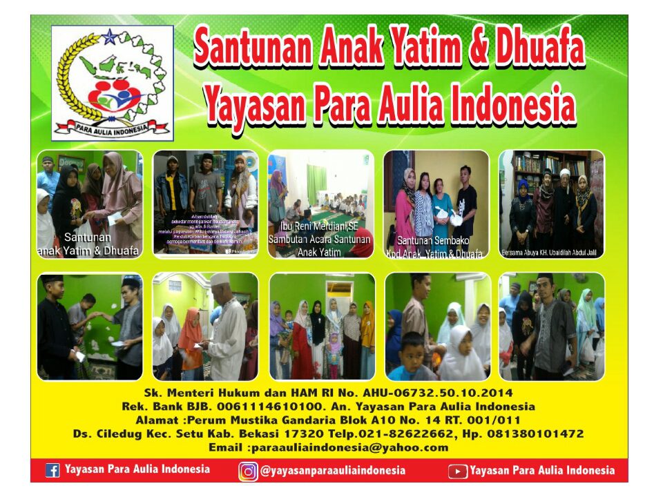 Yayasan Para Aulia Indonesia: Selamat Hari Raya Idul Adha 1440H, Mohon Maaf Lahir & Batin