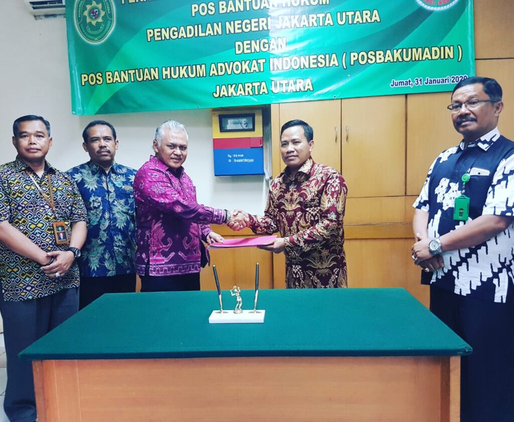 Pengadilan Negri Jakarta Utara Tanda Tangani MOU  Dengan  Posbakumadin Jakarta Utara
