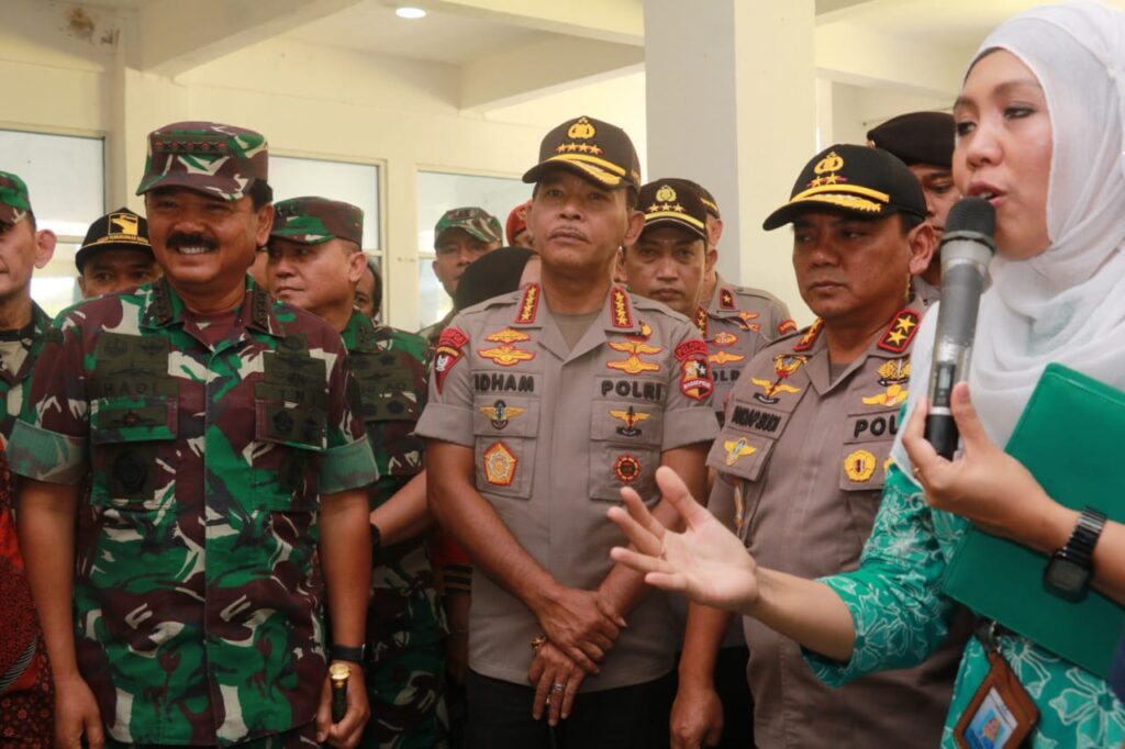 Panglima TNI dan Kapolri Meninjau Kesiapan Pembangunan Rumah Sakit Khusus Corona