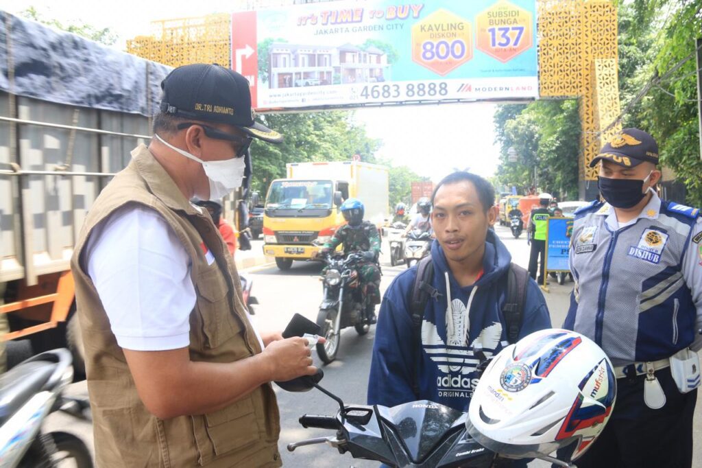 Wakil Wali Kota Bekasi Check Poin perbatasan Kota Bekasi dalam Hadapi PSBB