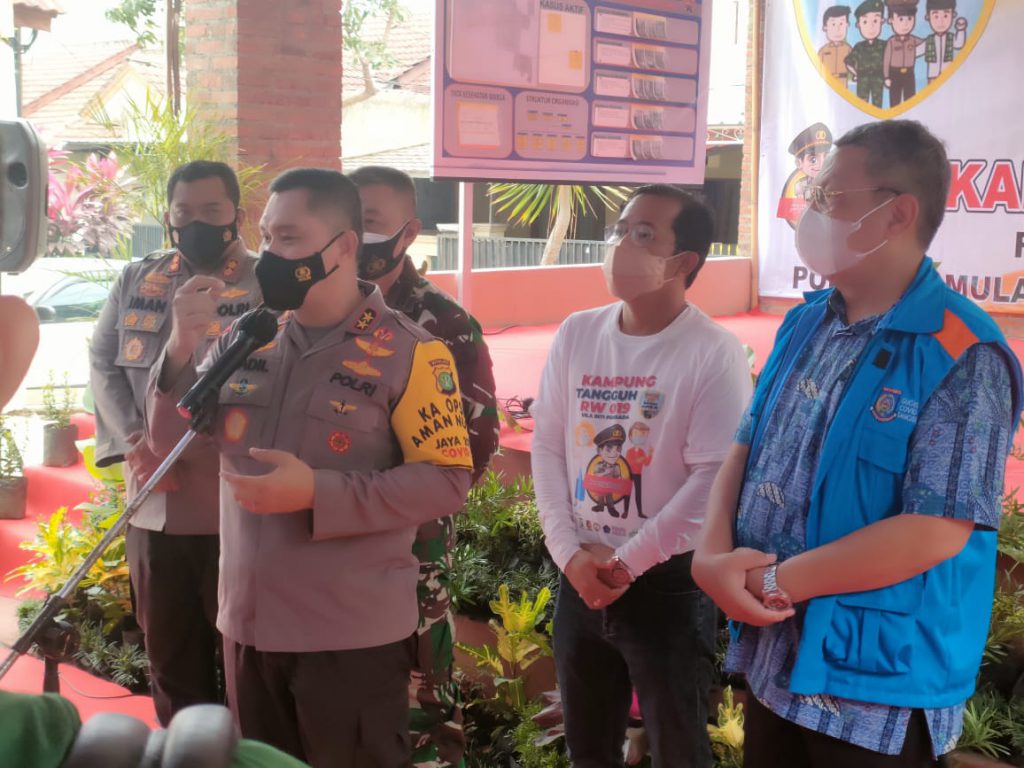 Kampung Tangguh Jaya Villa Inti Persada Pamulang Tekan Kasus Positif Hingga Sisa 6 Orang
