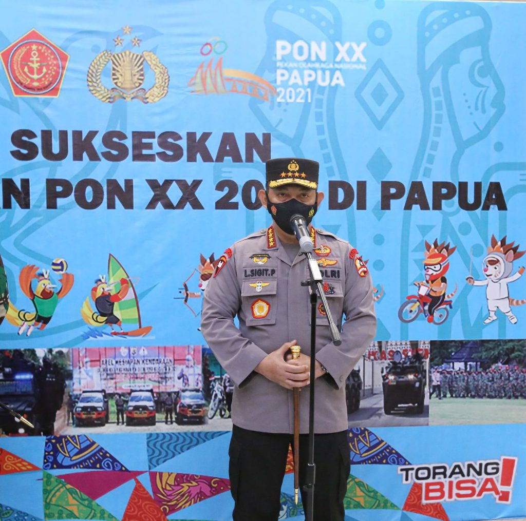 Tinjau Kesiapan Pembukaan PON XX Papua, Kapolri Pastikan Pengamanan Berjalan Baik