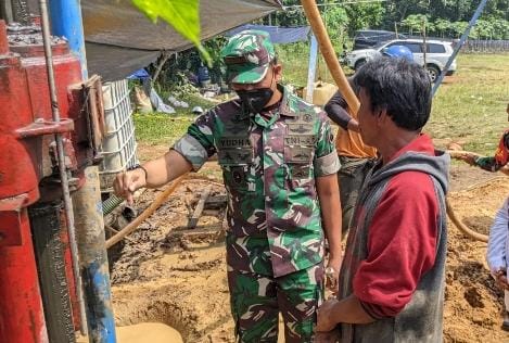 Manunggal Air Bersih, Danrem 071/Wijayakusuma Tinjau Pengeboran Sumur Uji di Banjarnegara