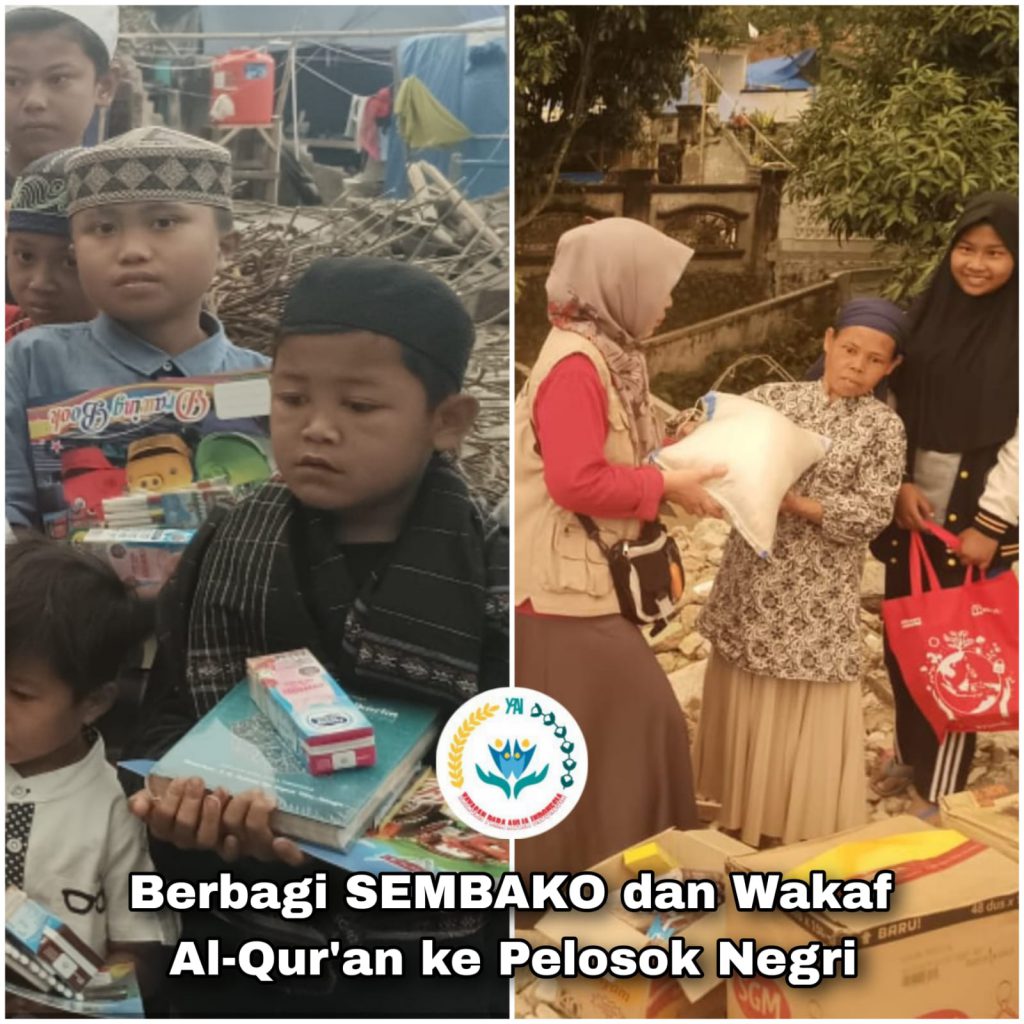 Yayasan Para Aulia Indonesia Berikan Bantuan kpd Yatim Dhuafa Korban Bencana Cianjur
