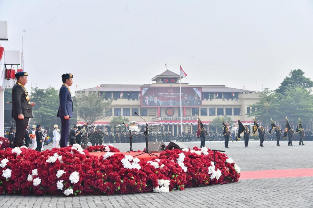 Presiden Jokowi Hadiri Apel Kesiapan Pengamanan Pelantikan Presiden dan Wakil Presiden 2024