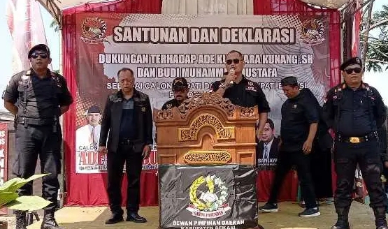 DPP Garda Pasundan Deklarasikan Dukung Ade Kuswara Kunang Pada Pilkada Kabupaten Bekasi 2024.